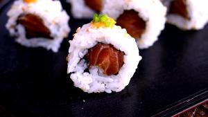 1 Piece Spicy Salmon Rolls