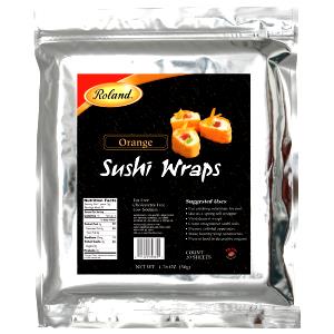 1 Piece Sushi Wraps, Orange