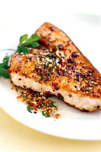1 Piece Swordfish, Cooked