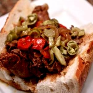 1 Piece Italian Sausage/Beef Combo Plain Sandwich