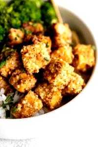 1 Piece Tofu, Baked, Zesty Lemon Pepper