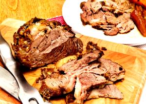 1 Piece Veal Shoulder, Blade, Roasted, Slo