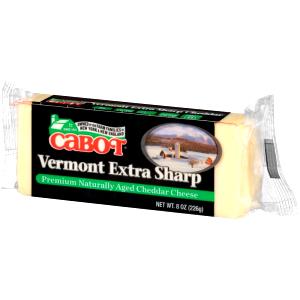 1 piece Vermont Extra Sharp White Cheddar Cheese