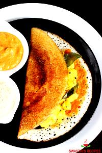 1 piece with chutney Masala Dosa
