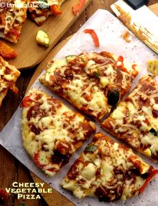 1 Pizza (11" Dia) Cheese Pizza with Vegetables