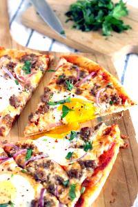 1 pizza (136 g) Sausage Breakfast Pizza