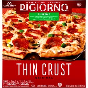 1 pizza (147 g) Supreme Crispy Thin Crust Pizza