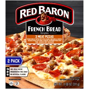 1 pizza (153 g) French Bread Singles - Pepperoni Pizza