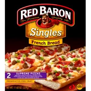 1 pizza (164 g) French Bread Singles - Supreme Pizza