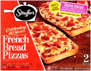 1 pizza (166 g) French Bread Pizza Three Meat