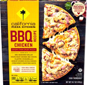 1 pizza (170 g) Garlic Chicken Pizza - Thin Crust