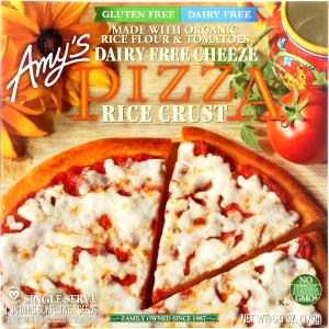 1 pizza (170 g) Non-Dairy Rice Crust Cheese Pizza
