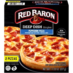 1 pizza (172 g) Deep Dish Singles - Pepperoni Pizza