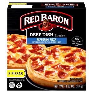 1 pizza (179 g) Deep Dish Singles Pepperoni Pizza