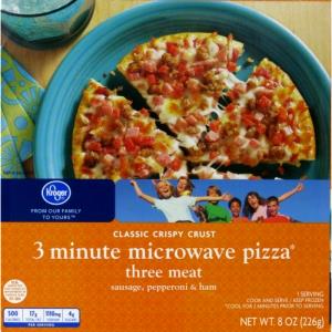 1 pizza (226 g) 3 Minute Microwave Pizza Pepperoni