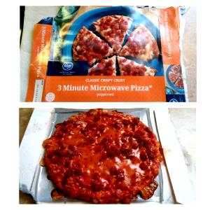 1 pizza 3 Minute Microwave Three Meat Pizza