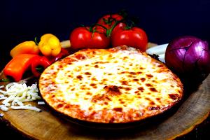 1 pizza (381 g) 8" Cheese & Veggies Pizza