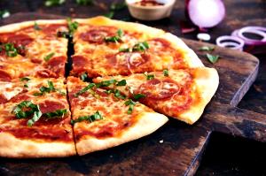 1 pizza Thin Crust Rising Dough Pizza