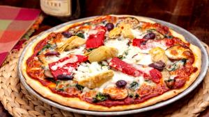 1 pizza Vegetarian with Japanese Eggplant Pizza