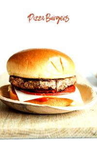 1 Pizzaburger Pizzaburger (Hamburger, Cheese, Sauce) on Whole Bun