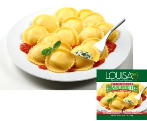 1 plate (314 g) Spinach and Cheese Ravioli