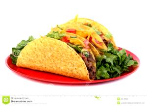 1 plate (429 g) Two Steak Tacos Plate