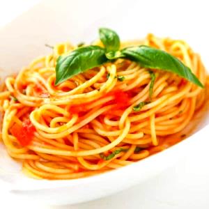 1 plate (7 oz) Light Spaghetti with Tomato Sauce