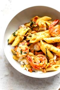 1 plate Cajun Shrimp Penne