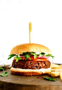 1 plate Guiltless Black Bean Burger