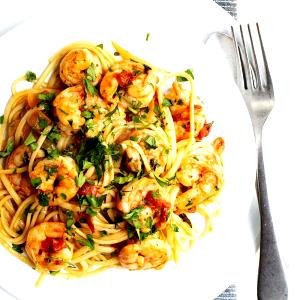 1 plate Spicy Shrimp Diavolo