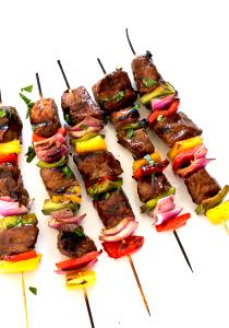 1 plate Steak Kabob