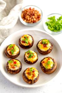 1 plate Stuffed Mushrooms