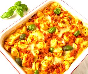 1 plate Tortellini Al Forno