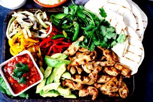 1 platter Chicken Fajitas
