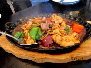 1 platter Sizzling Chicken & Shrimp