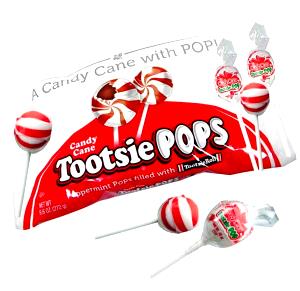 1 pop (17 g) Candy Cane Tootsie Pop