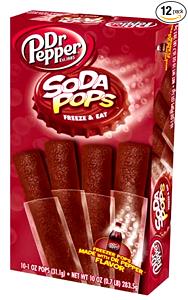 1 pop (57 g) Dr. Pepper Soda Freezer Pops