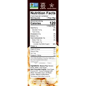 1 pop (76 g) Banana Dipped Pops