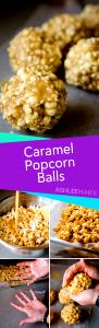 1 Popcorn Ball Sugar Syrup or Caramel Coated Popcorn