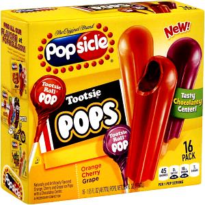 1 popsicle Tootsie Pops Popsicle