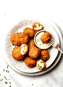 1 portion (315 g) Breaded Garlic Mushrooms