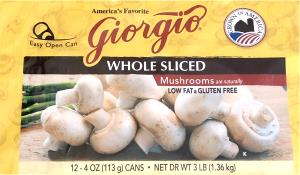 1 portion (36 g) Sliced Mushrooms