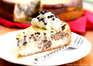 1 portion (92 g) Chocolate Chip Cookie Dough Cheesecake
