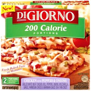 1 portion (94 g) 200 Calorie Portions Chicken with Peppers & Onions Pizza