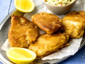 1 portion (98 g) Lightly Battered Fish - Wheat Free Gluten Free Recipe