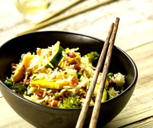 1 Portion Asian Rice And Vegetable Sauté (TM6 Metric)