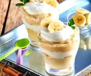 1 Portion Banana Liqueur Pudding