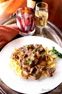 1 Portion Beef Stroganoff