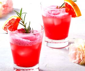 1 Portion Blood Orange And Rosemary Gin Fizz