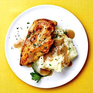 1 Portion Chicken With Mashed Potatoes And Gravy